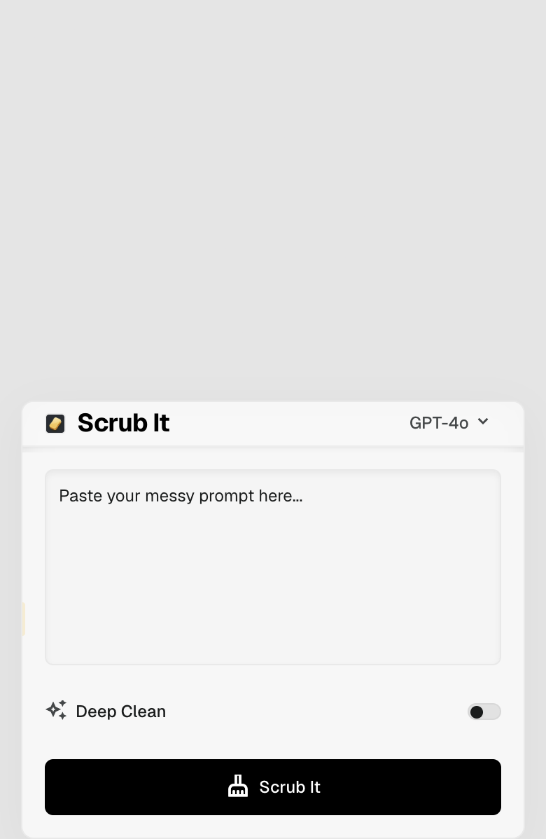Scrub It Modal